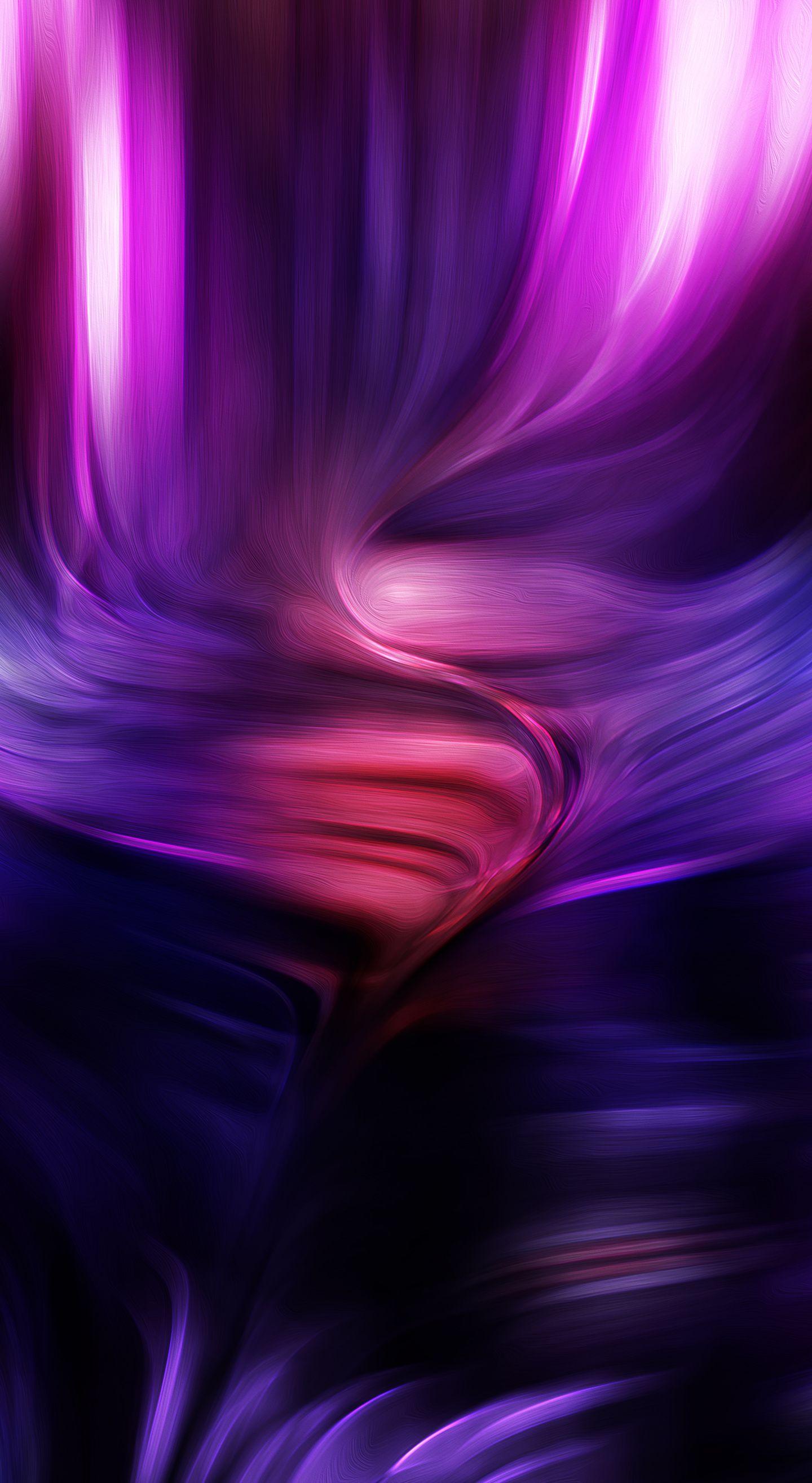 1440x2630 Download Neon, pink blue threads, waves, art wallpaper, 1440x Samsung Galaxy Note 8