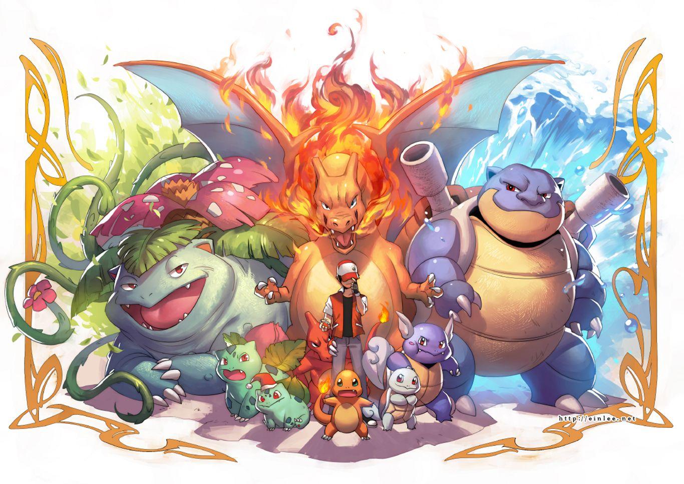 1366x966 Cool Pokemon Wallpaper Blastoise Charizard Venusaur HD Wallpaper