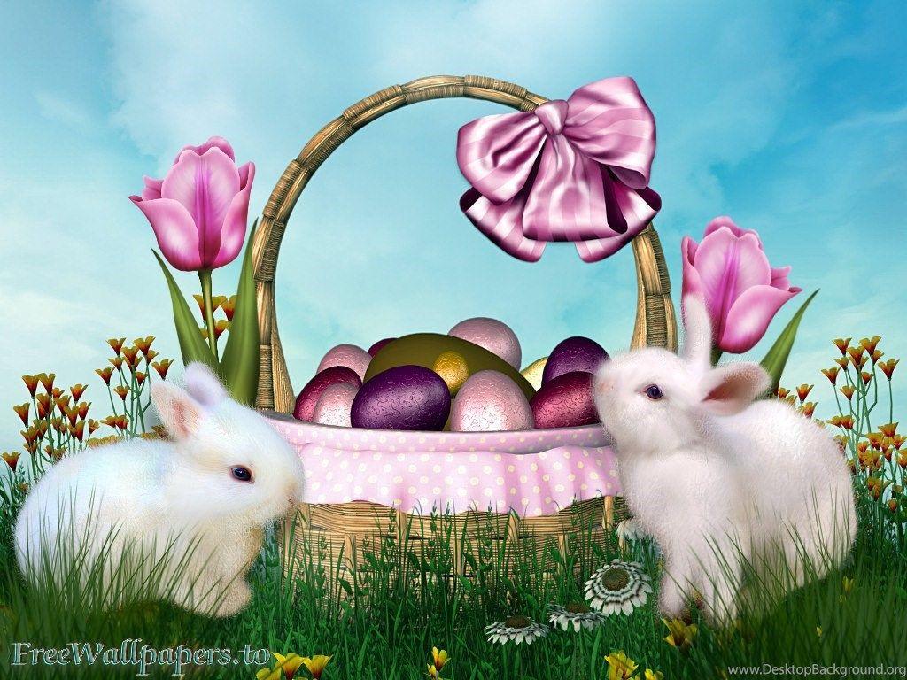 1024x768 Free Easter Wallpaper