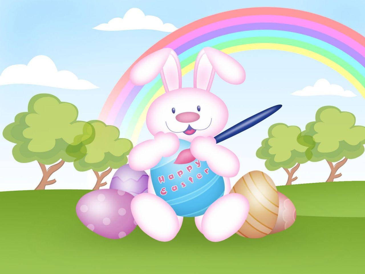 1280x960 Easter bunny desktop PC and Mac wallpaper