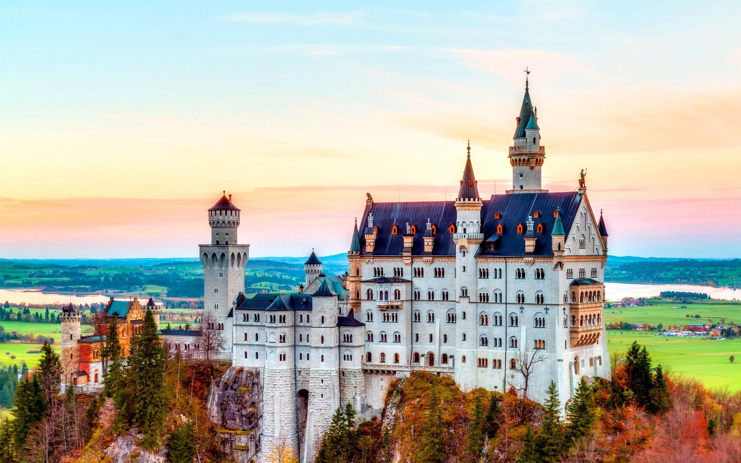 2560x1600 HDR, Castle, Landscape, Building, Neuschwanstein Castle Wallpaper