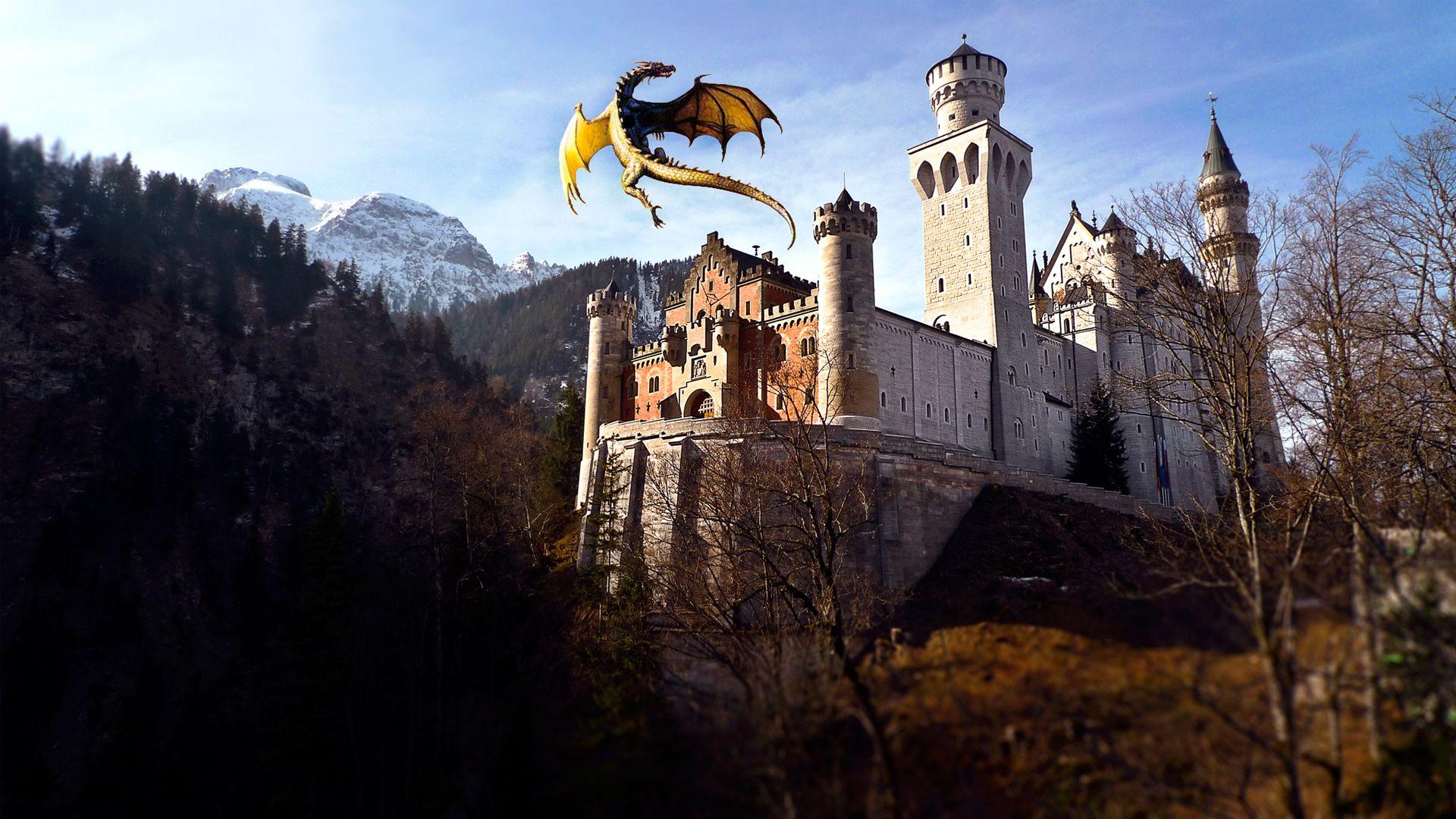 1920x1080 Dragon Castle, HD Graphics, 4k Wallpaper, Image, Background