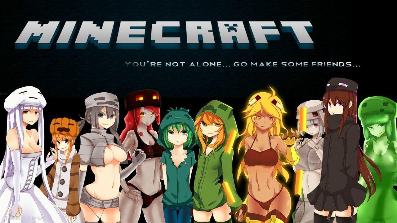 1280x720 Minecraft Anime Wallpaper