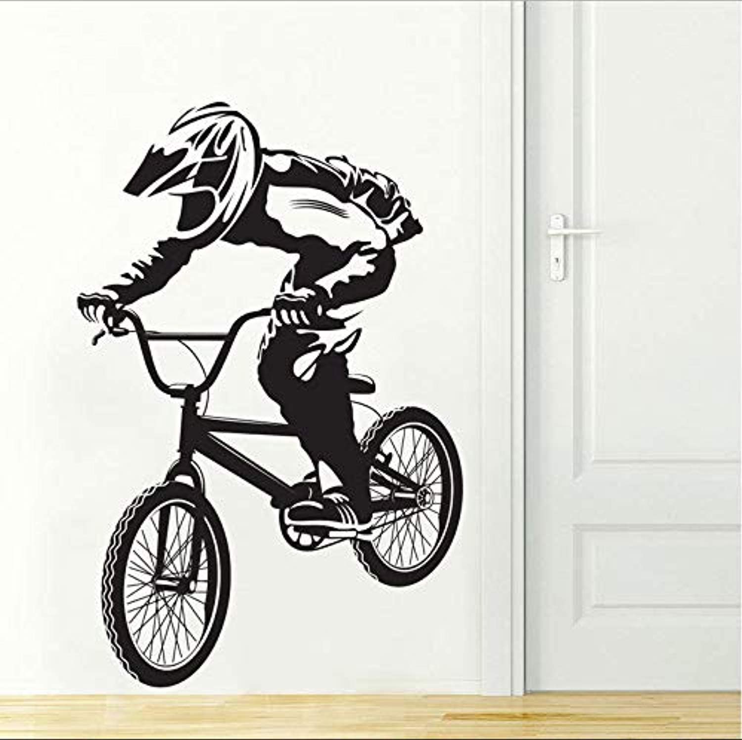 1500x1497 BMX Bike Bicycle Biker Boys Art Decor Plus Size Bedroom Home Wallpaper Wall Decals Decor Vinyl Sticker IR2957: Amazon.ca: Home & Kitchen