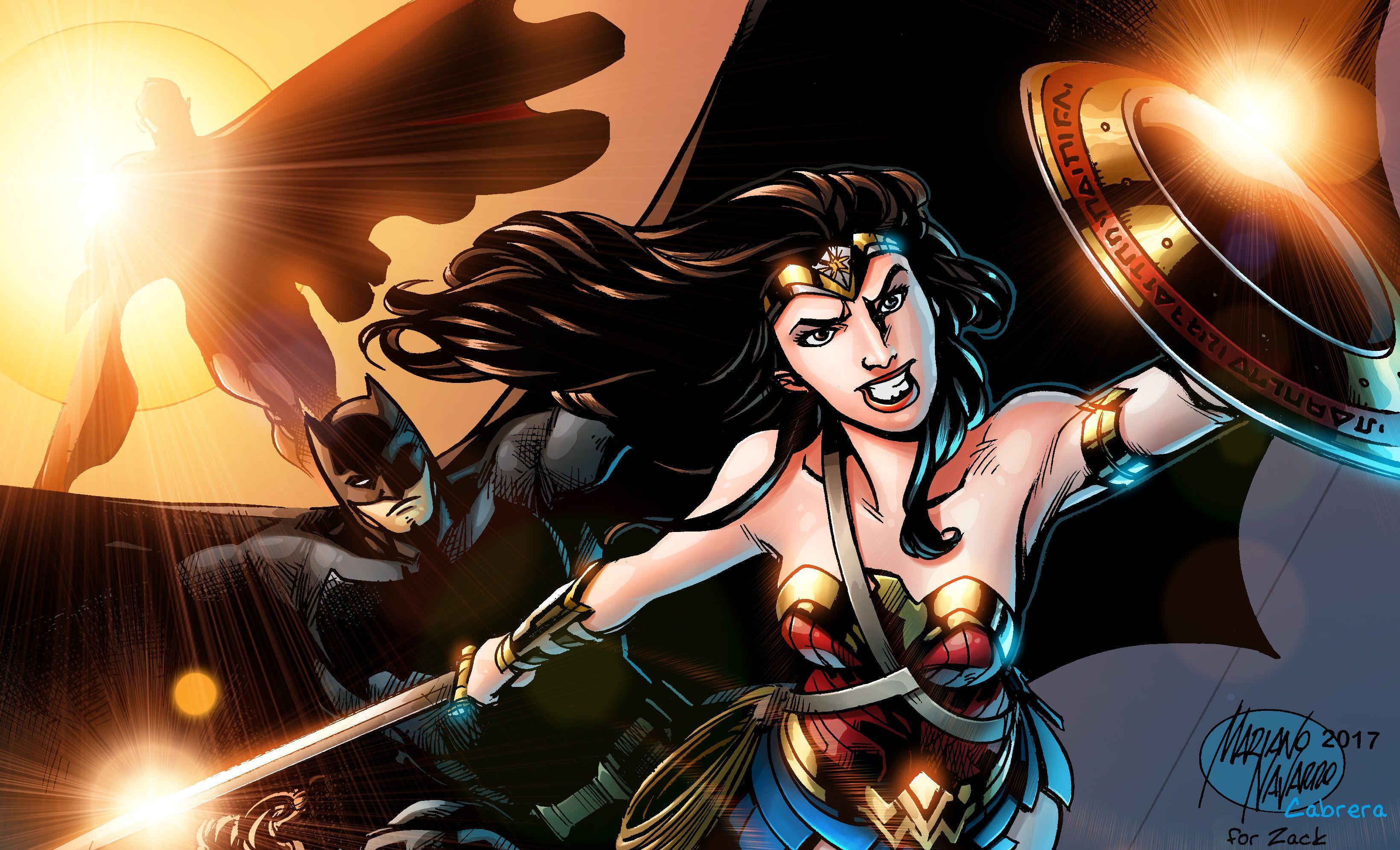 3278x1991 Wonder Woman Justice League Comic HD Wallpaper