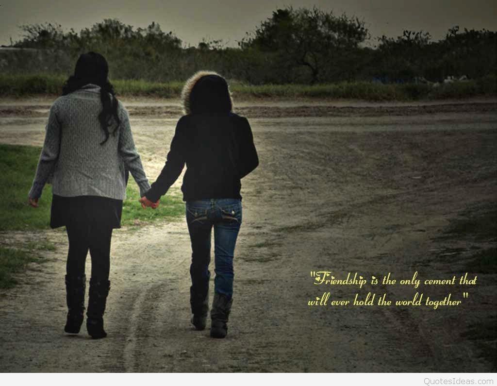 1024x795 Wallpaper with friendship quote