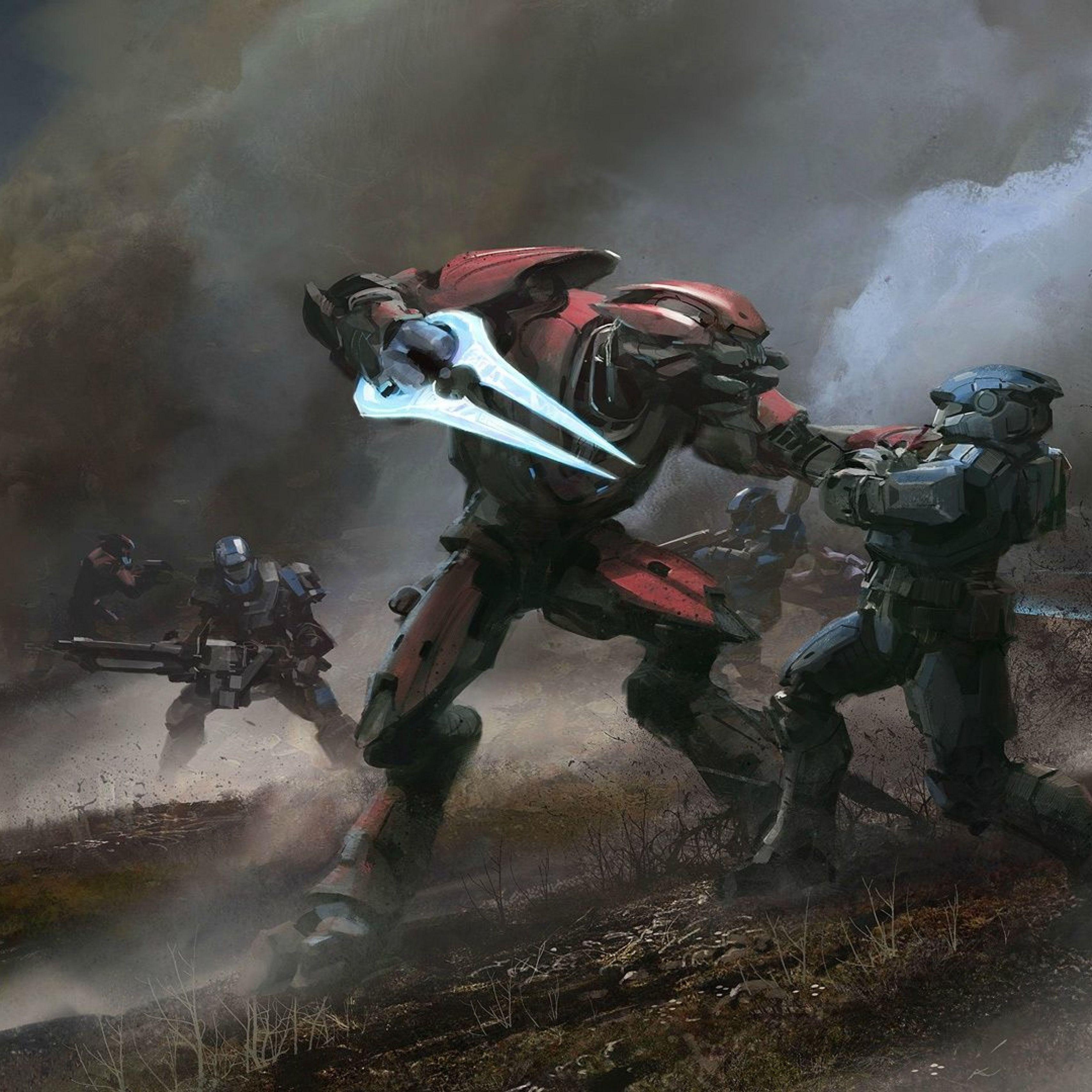 3415x3415 Download Halo, Reach, Elite iPad Pro 12.9 inches Retina wallpaper 3415x3415