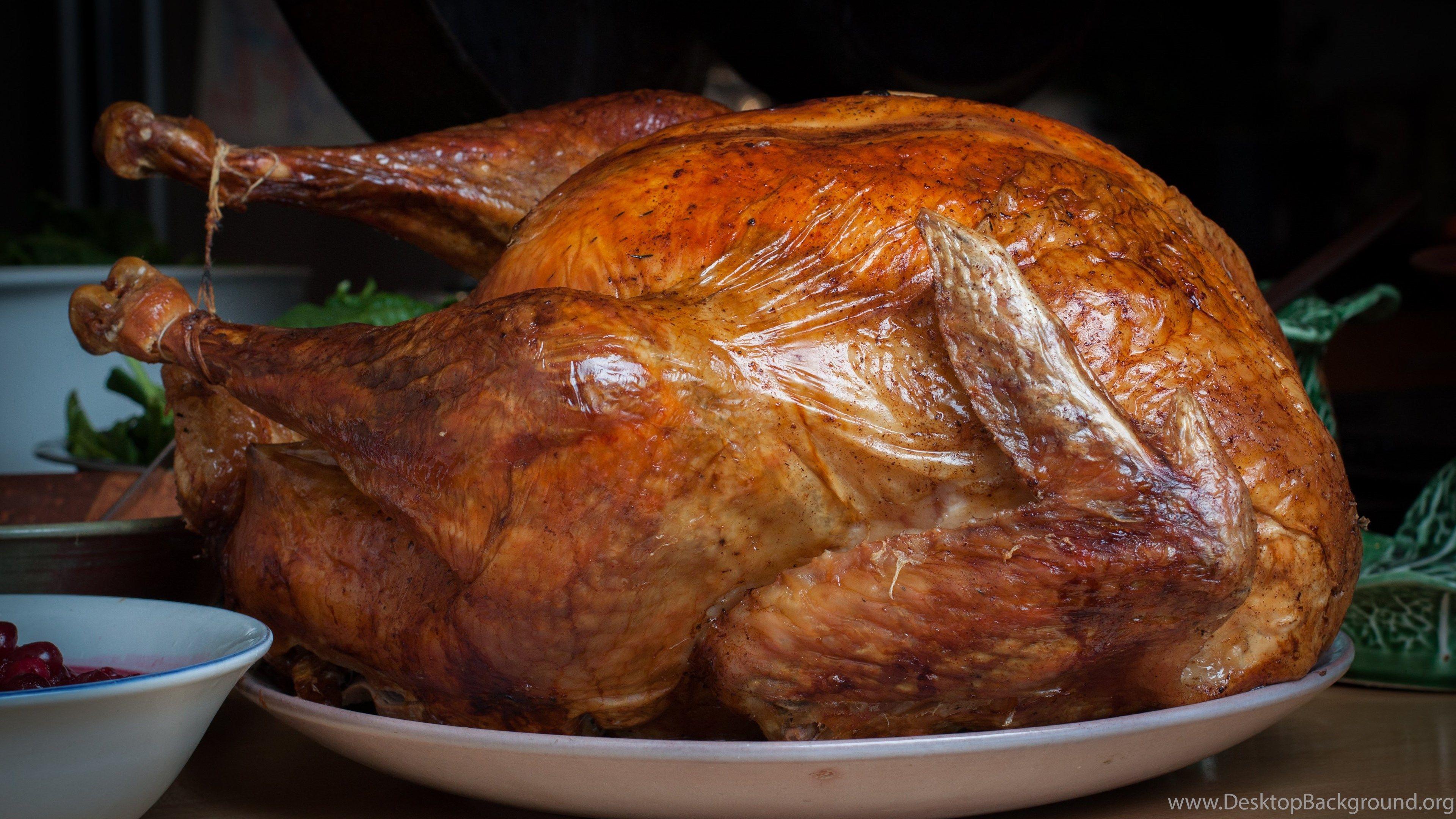 3840x2160 Thanksgiving Turkey Dinner HD Wallpaper Desktop Background