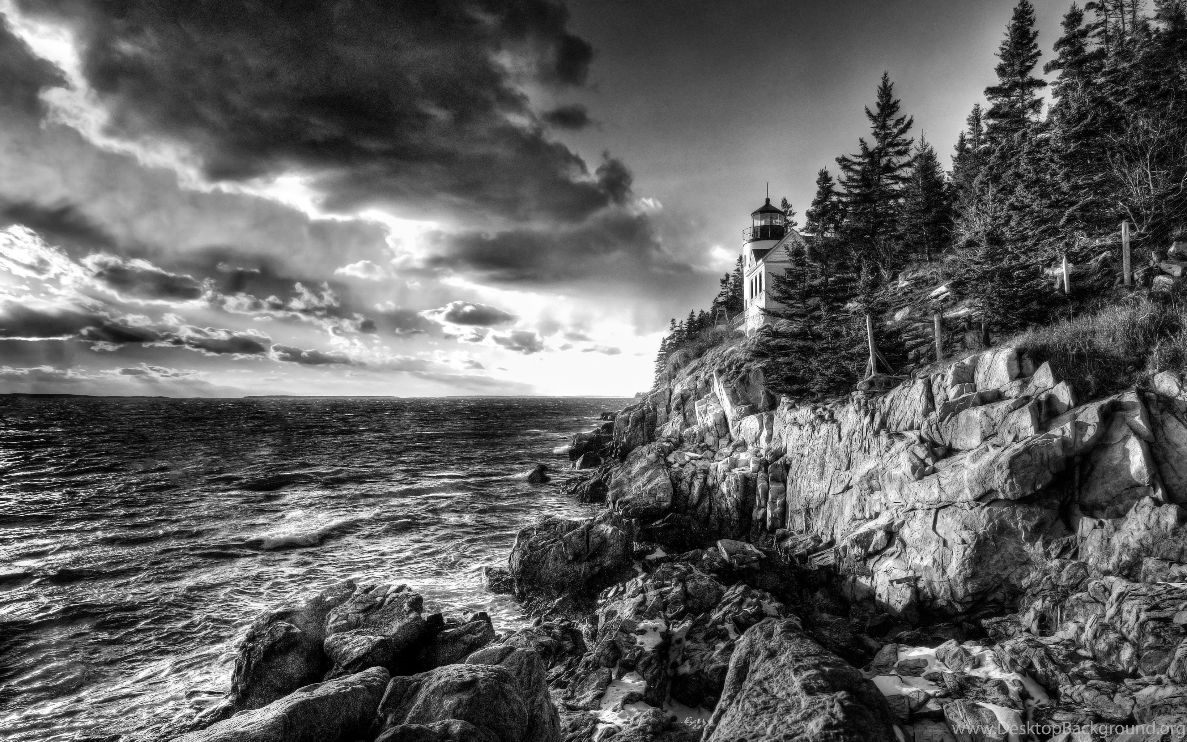 3840x2400 Lighthouse In Maine, New England, USA Wallpaper And Image. Desktop Background