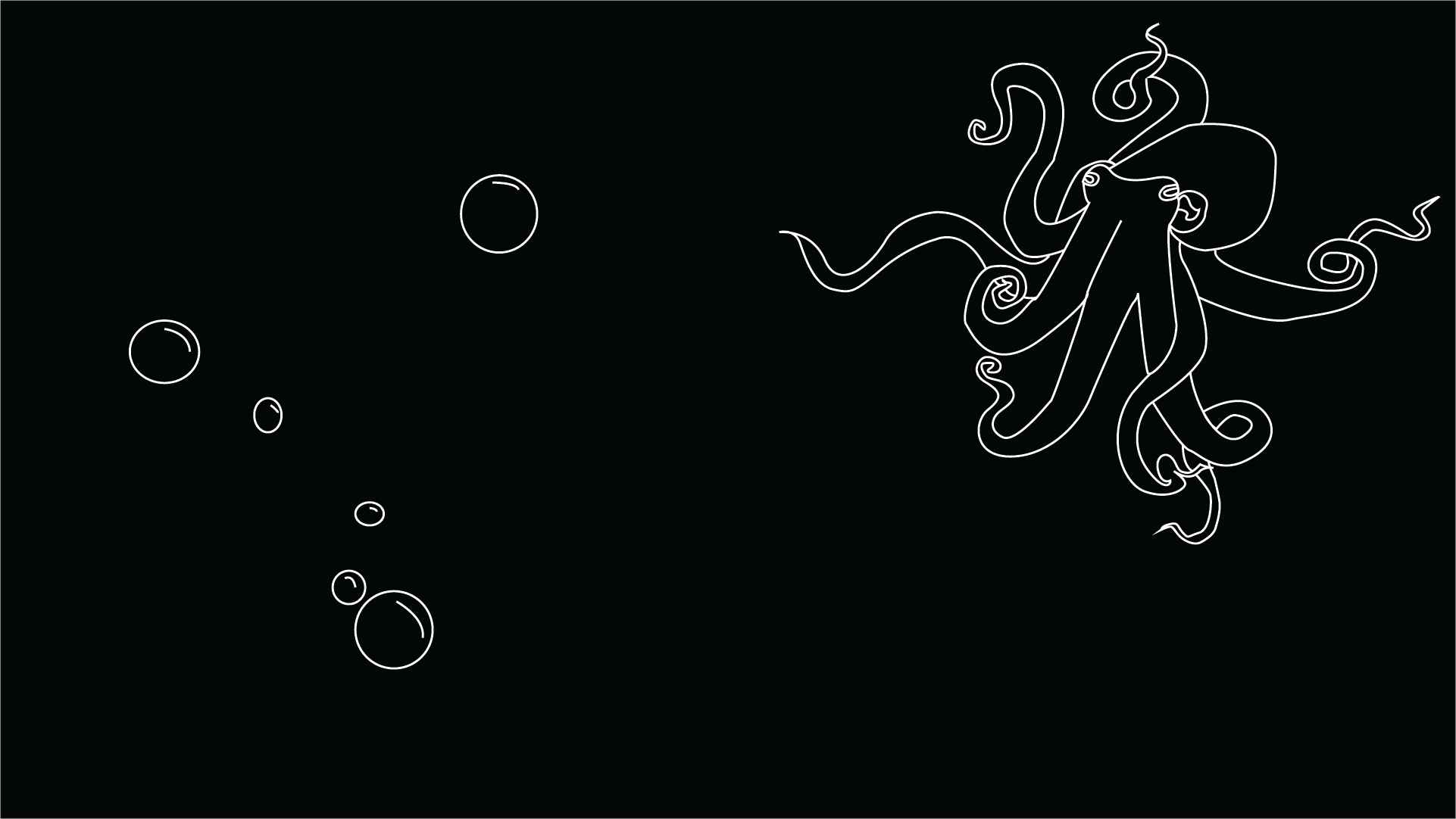1922x1082 Minimalist Octopus wallpaper 1920X1080