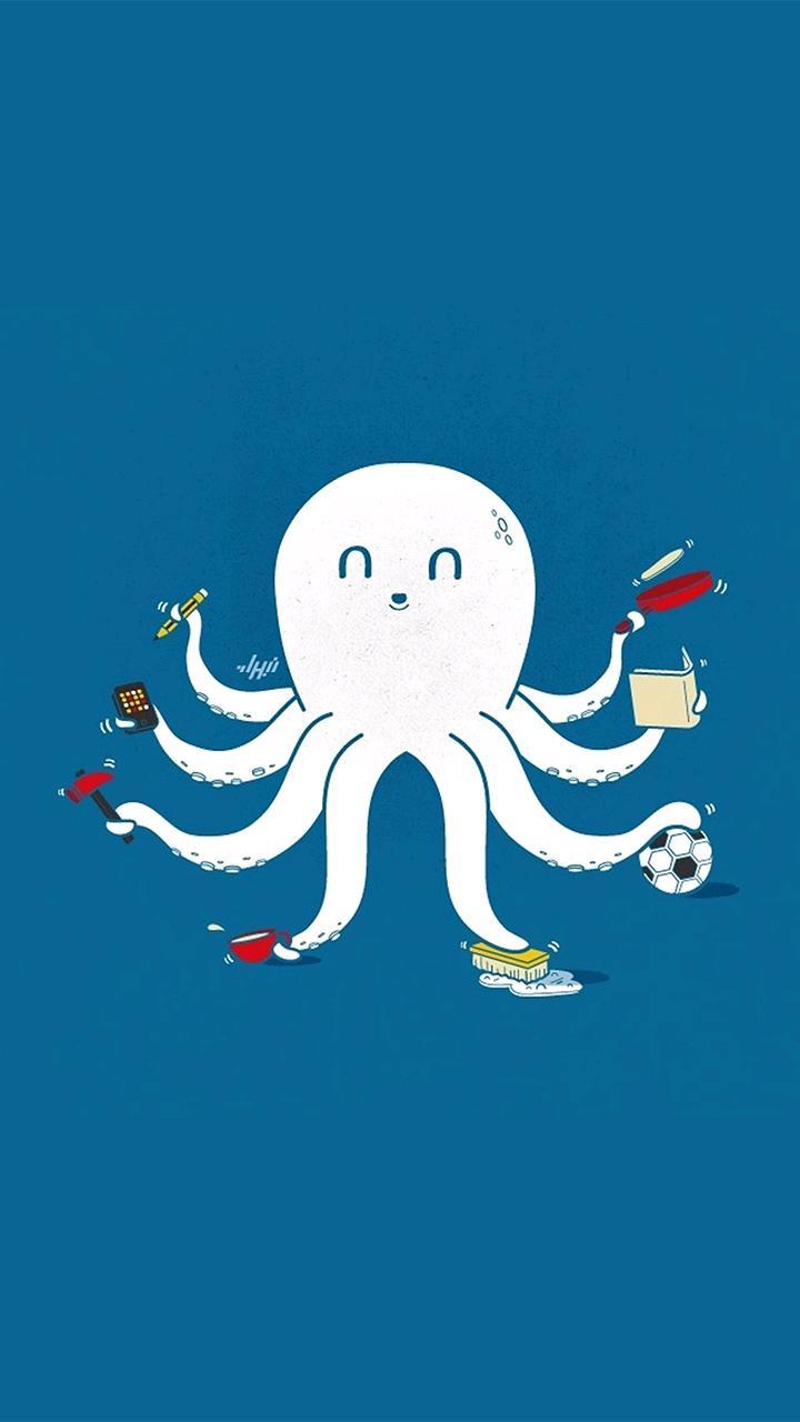 Octopus Minimalistic Wallpapers - Top Free Octopus Minimalistic