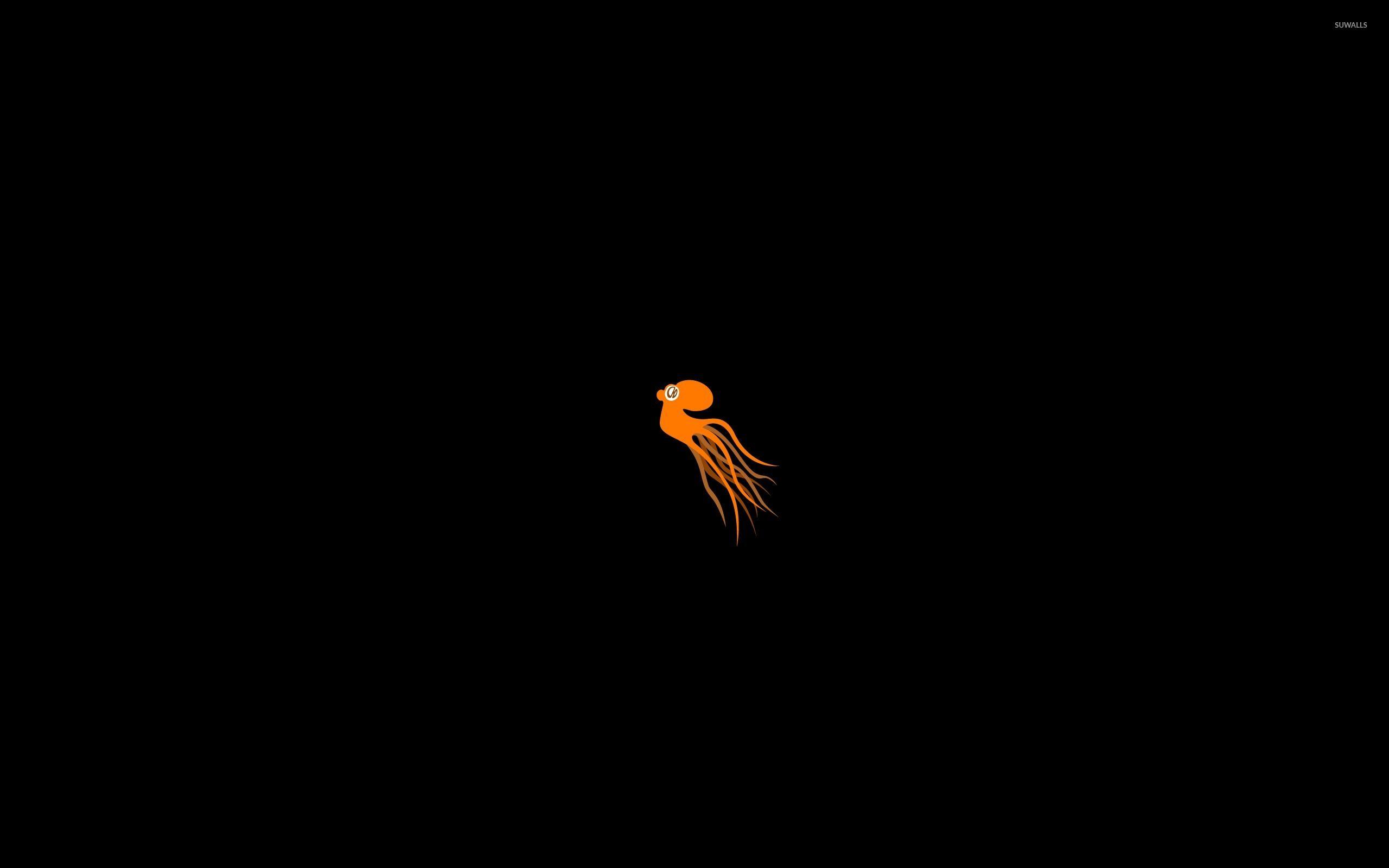 2560x1600 Dark Orange Minimalist Wallpaper
