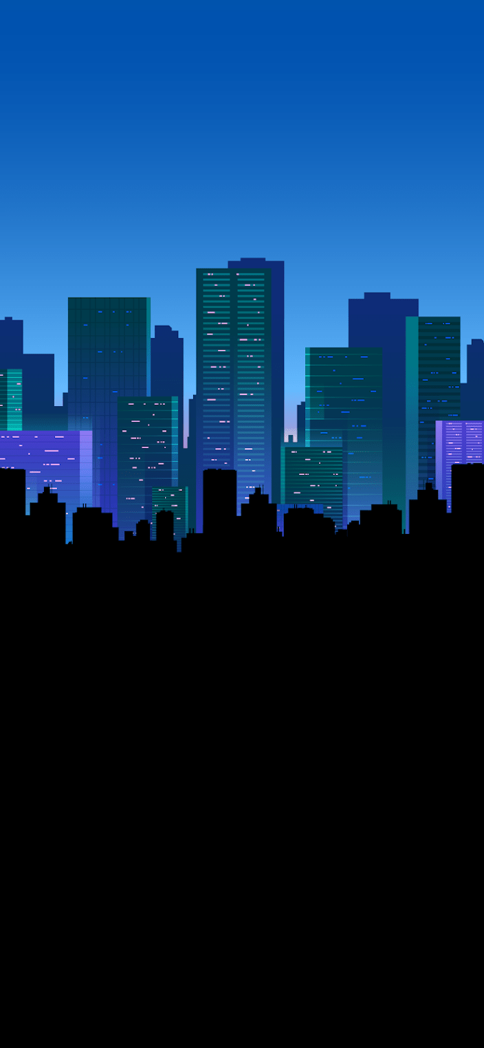704x1525 Amoled wallpaper HD 4k night city