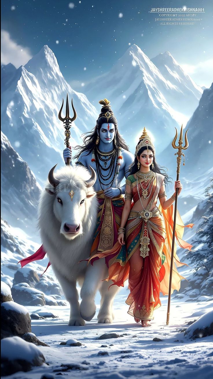 736x1308 Siv and durga HD wallpaper. Lord shiva and durga, Siva picture wallpaper, Mahakal pic ujjain