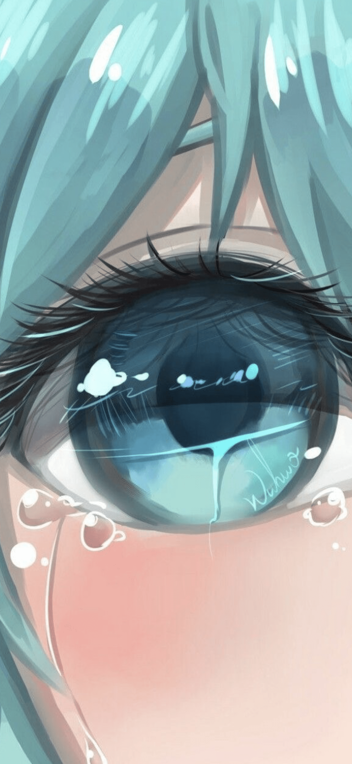 1125x2436 wallpaper iphone x. Anime crying, Anime drawings, Anime eyes