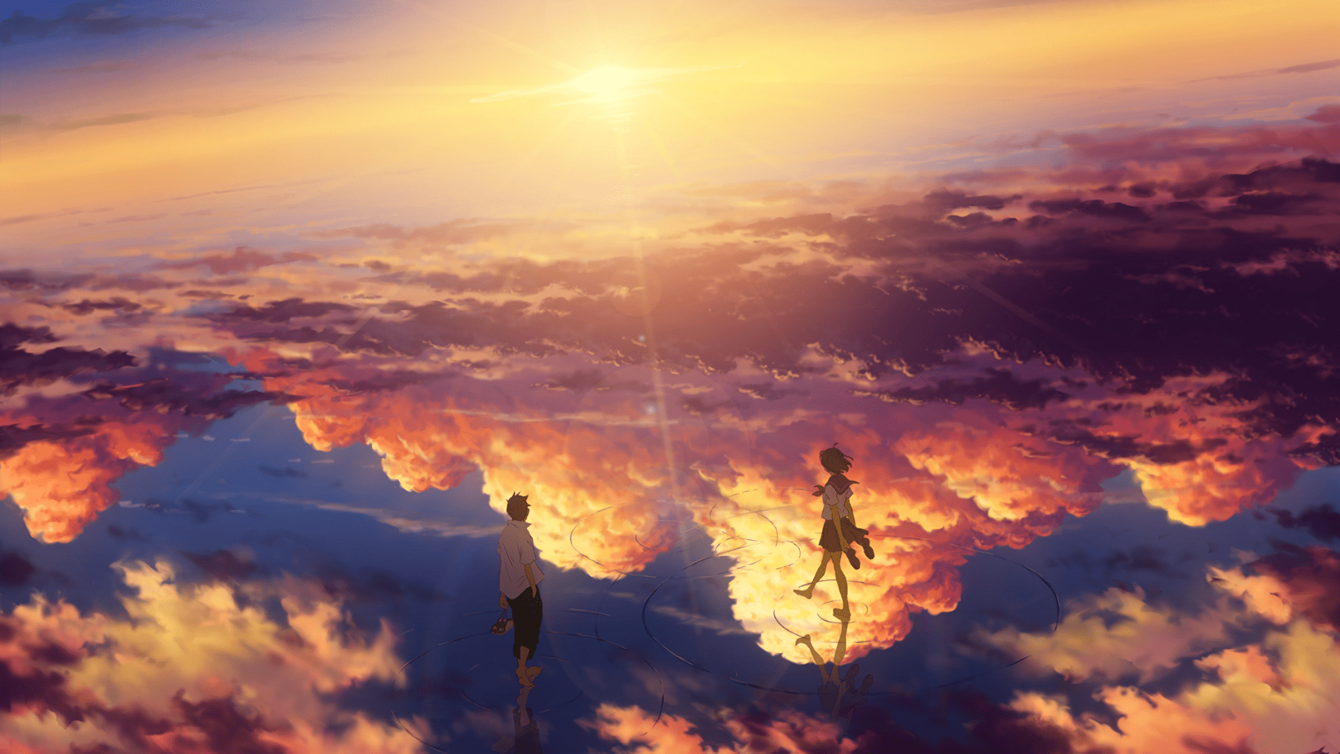 1920x1080 Anime Landscape Wallpaper HD