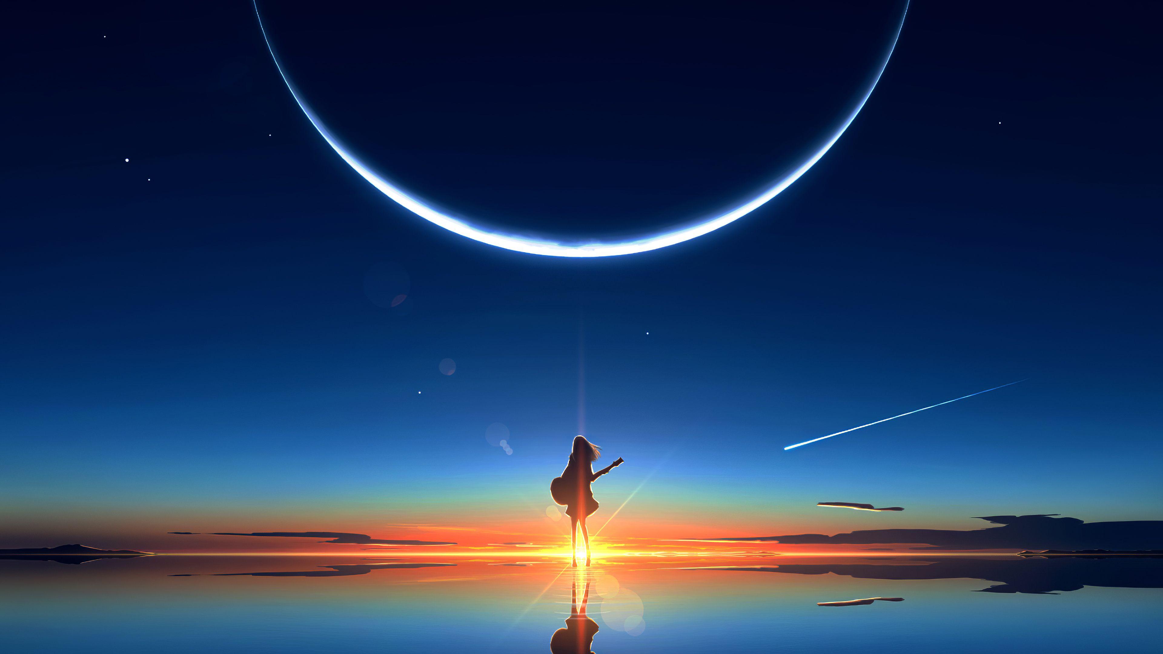 3840x2160 Anime Girl Scenery 4k, HD Anime, 4k Wallpaper, Image, Background, Photo and Picture