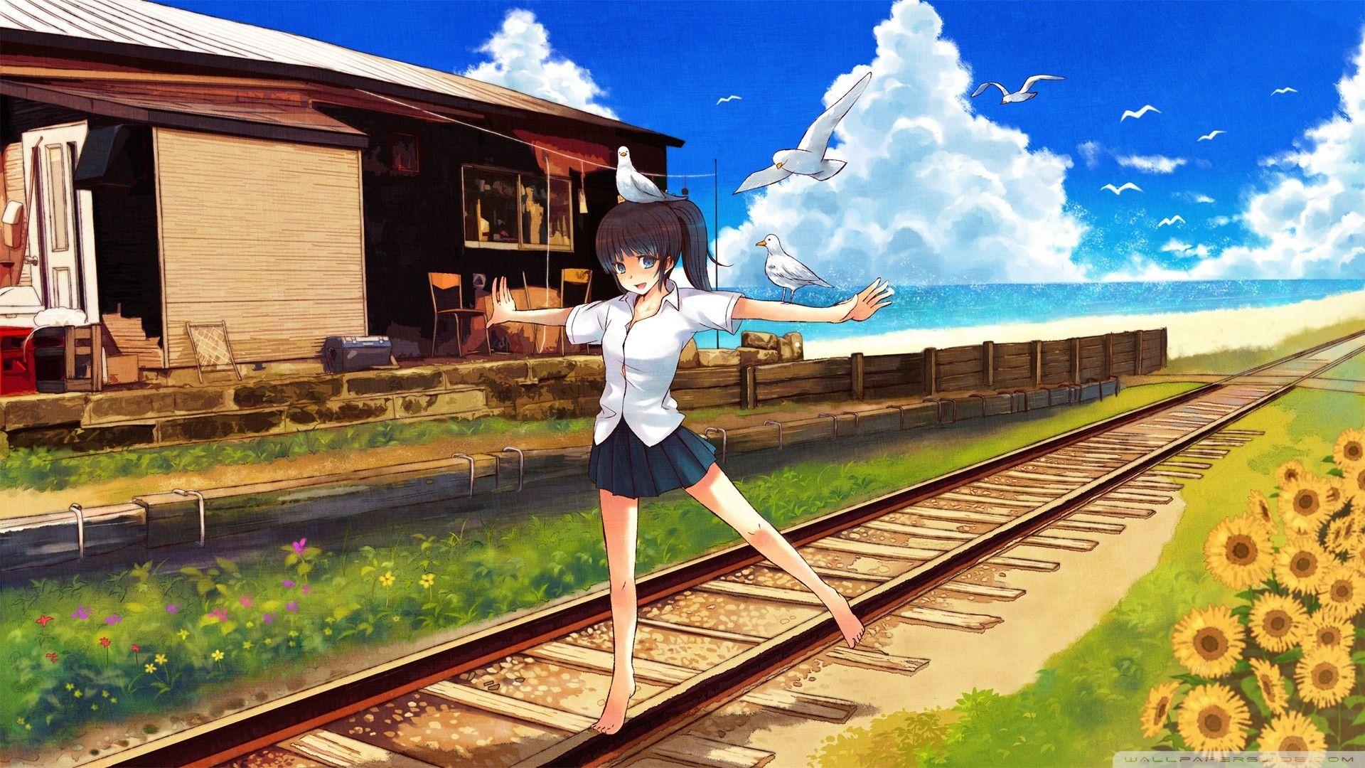 1920x1080 Anime Scenery Wallpaper