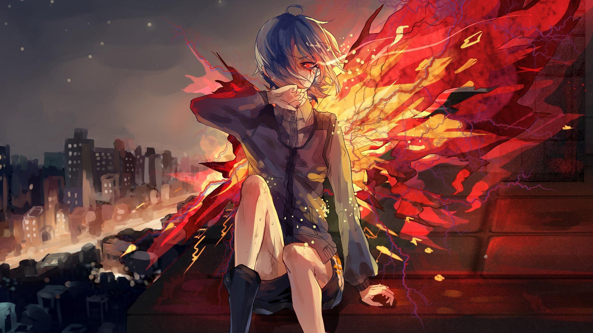 1920x1080 Touka Kirishima Wallpaper