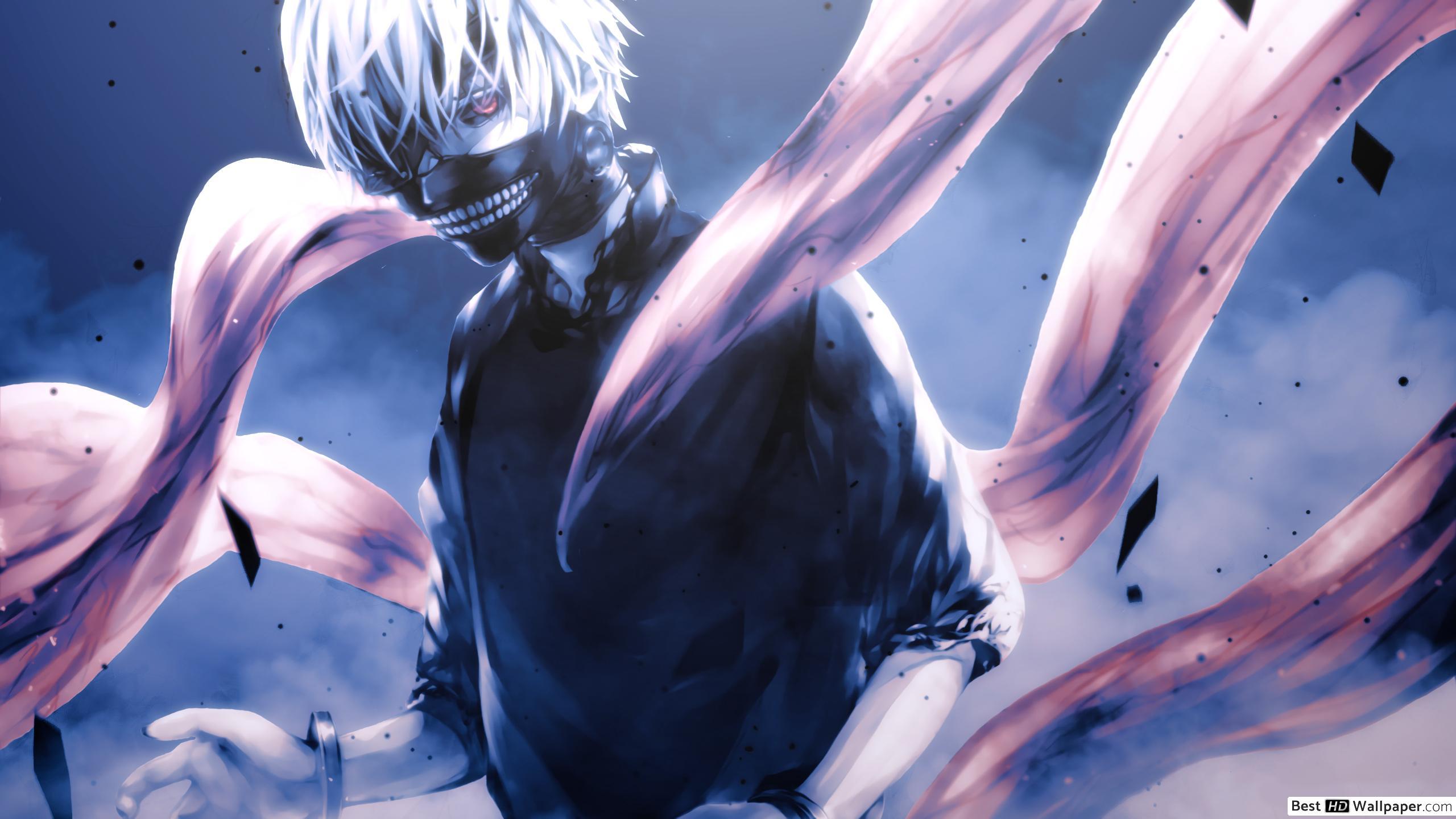 2560x1440 Tokyo Ghoul Ken Mask Kagune HD wallpaper download