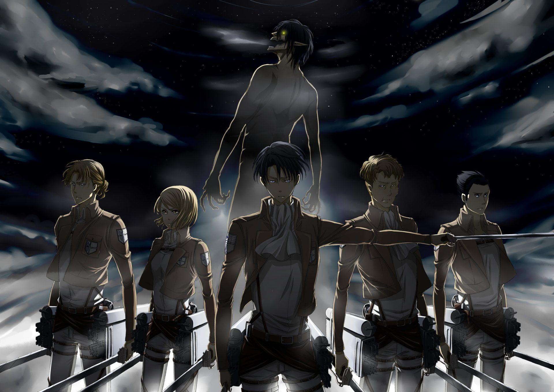 1920x1359 Attack of Titan wallpaper #Anime Attack On Titan Attack on Titan Eld Jinn Gunther Schultz Levi Ackerm. Attack on titan, Attack on titan art, Attack on titan anime
