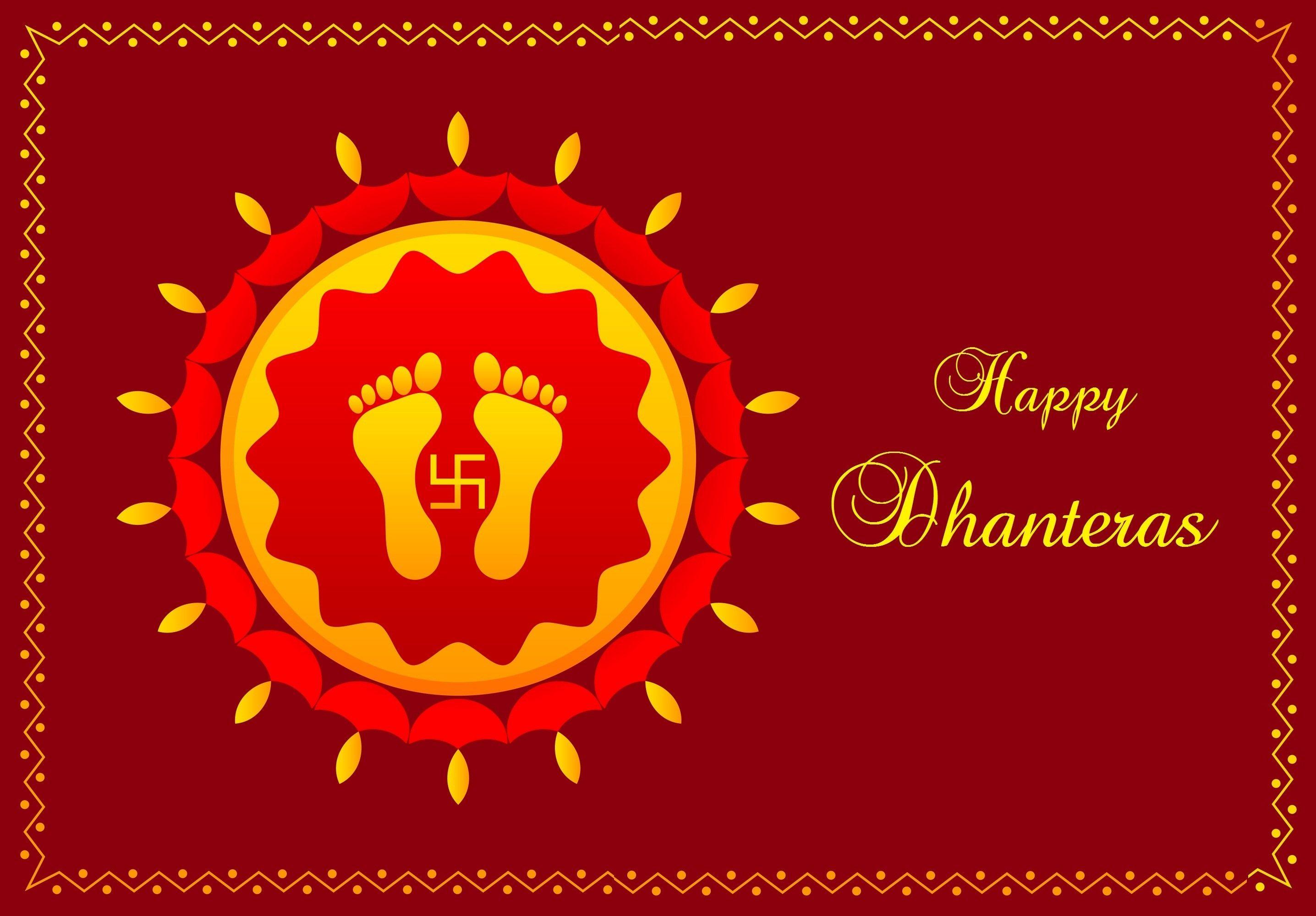 2872x2000 Happy Dhanteras Greetings Wallpaper