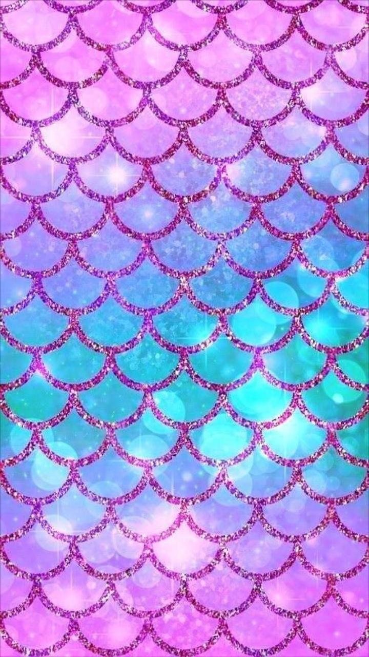 720x1280 Glitter Mermaid Scales Wallpaper