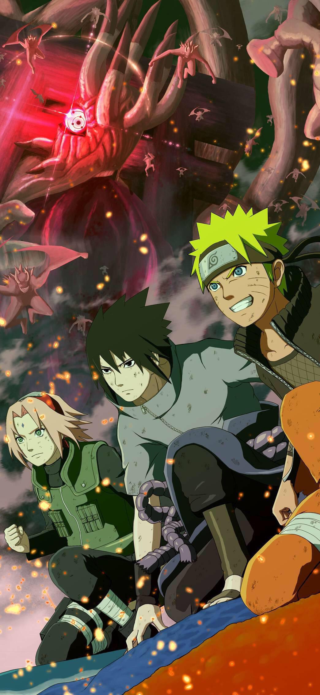 1044x2263 Naruto Team 7 Wallpaper HD Wallpaper HD