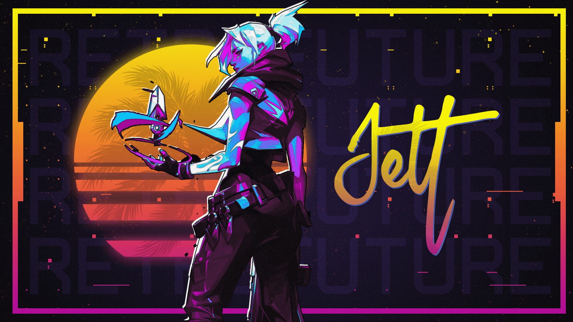 1920x1080 Retro Valorant Wallpaper