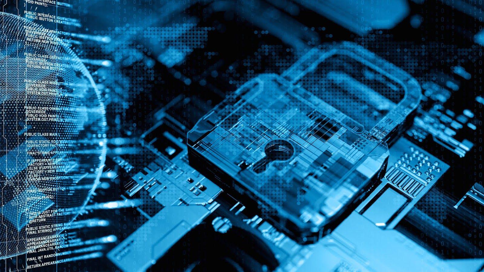 1600x900 Blue Hacker Wallpaper