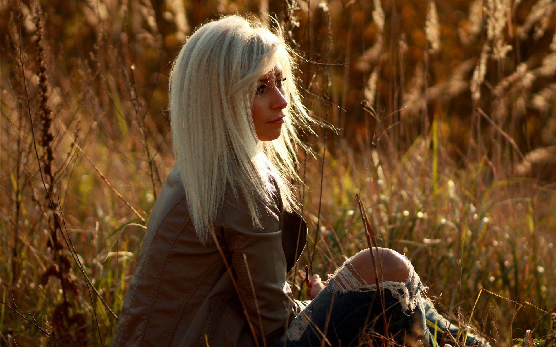 1920x1200 Girl Blonde Nature wallpaperx1200