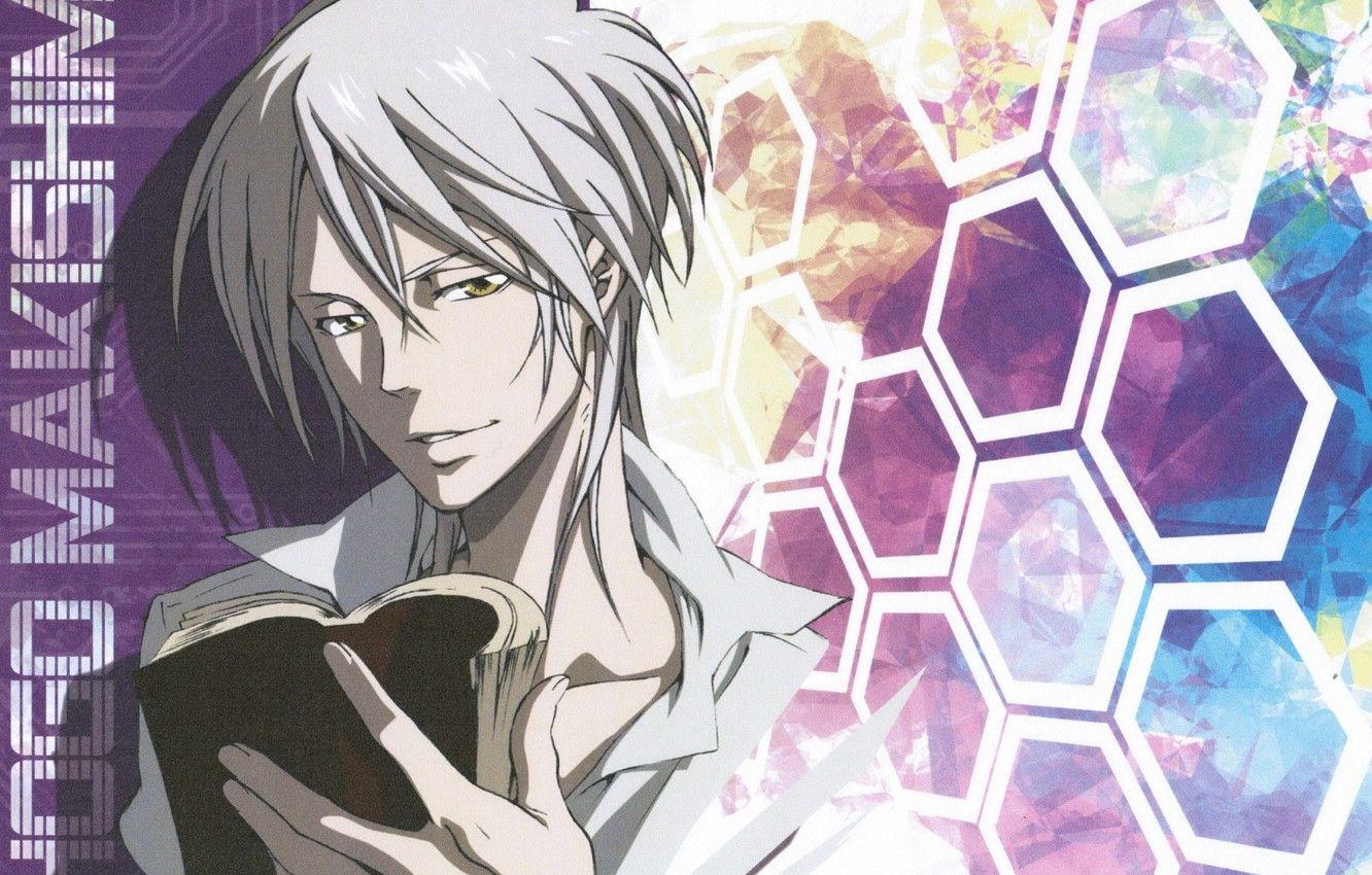 1332x850 Wallpaper Hand, Book, Guy, Killer, Grin, White Shirt, Psycho Pass, Psycho Passport, Shogo Makishima, By Kyoji Asano Image For Desktop, Section сёнэн