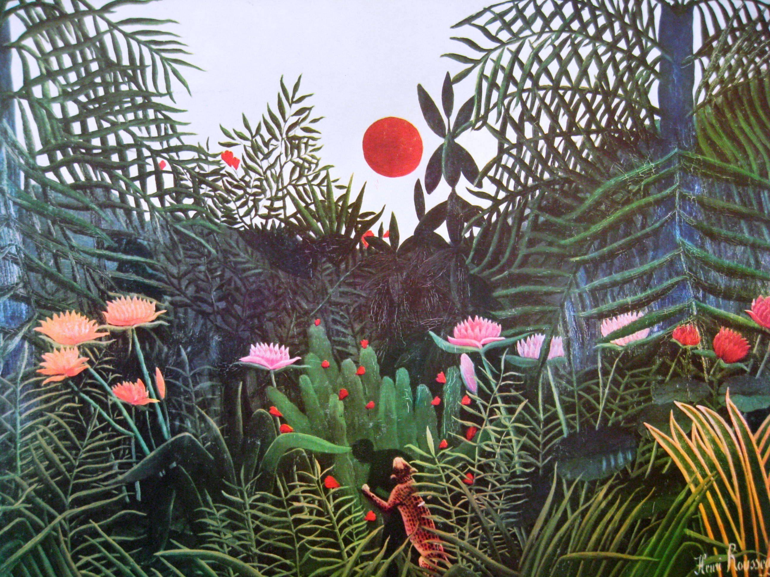 2592x1944 Packet. Adventures in Art Art Discovery. Henri rousseau, Tropical art, Painting