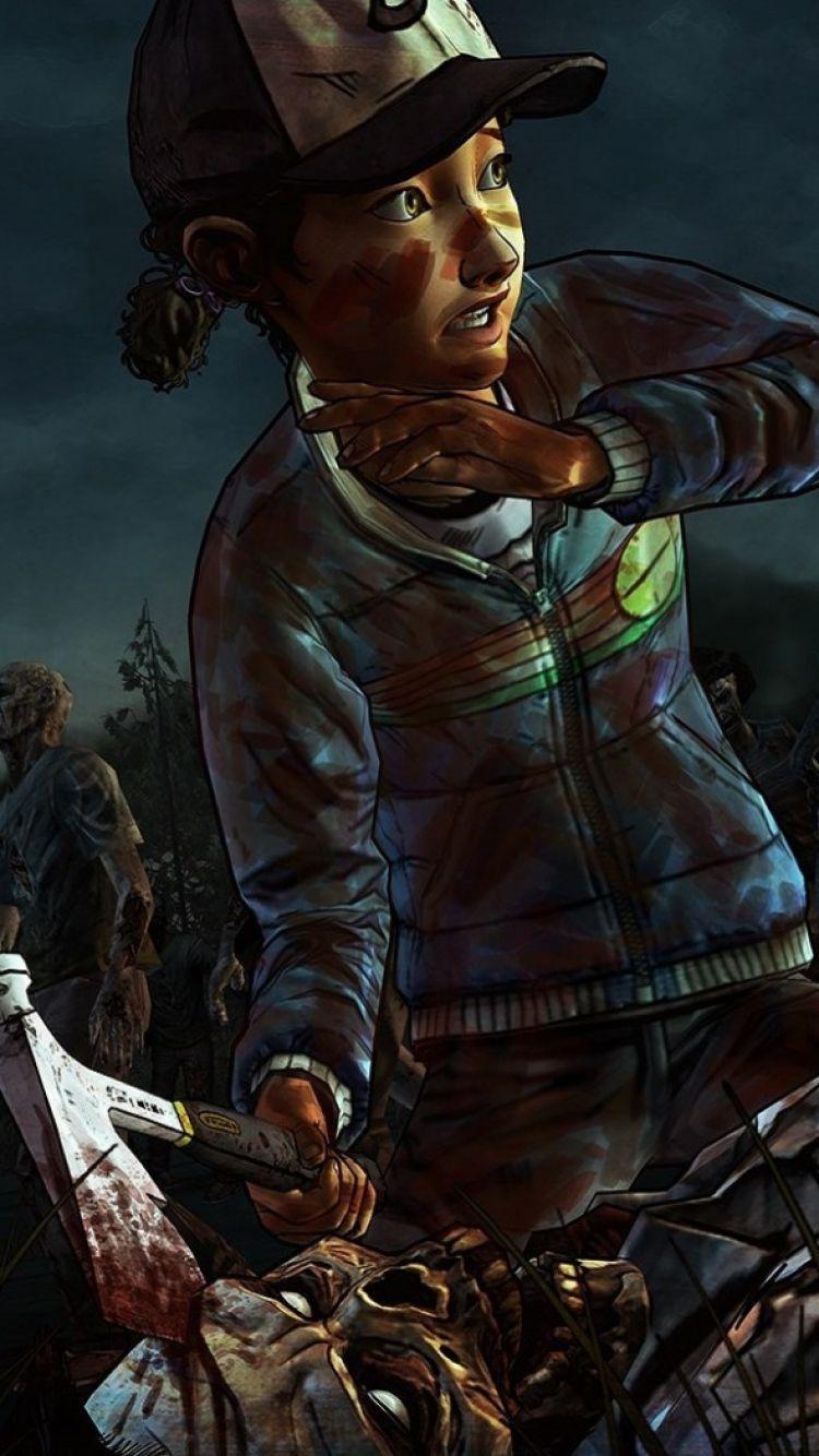 750x1334 Download Wallpaper 750x1334 The walking dead a telltale games
