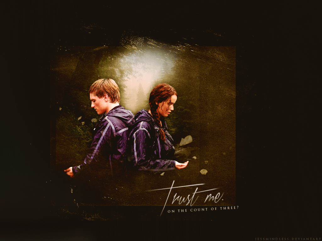 1024x768 Peeta Katniss Wallpaper Me Mellark And Katniss Everdeen Fan Art