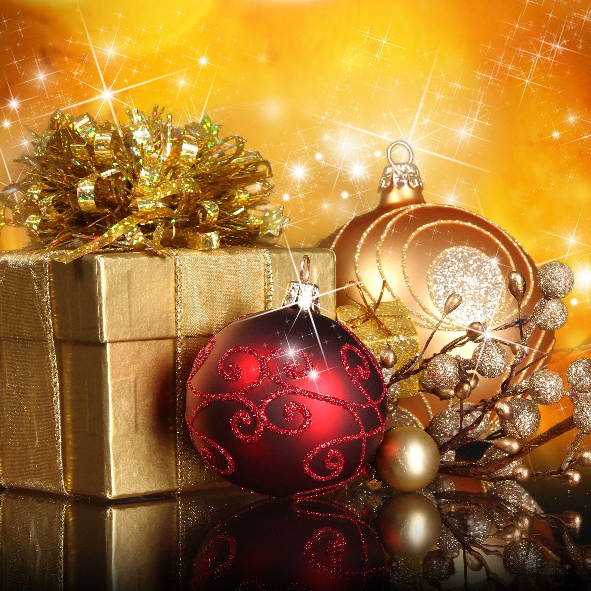 2048x2048 Christmas Gifts 2048 x 2048 Wallpaper to see more beautiful Christmas wallpaper to get you in the holiday. Christmas wallpaper, Christmas background image, Beautiful christmas