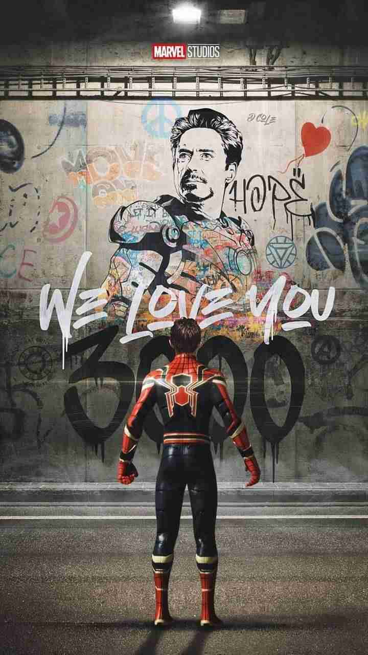720x1280 Iron Man And Iron Spider Man Love You 3000 Wallpaper