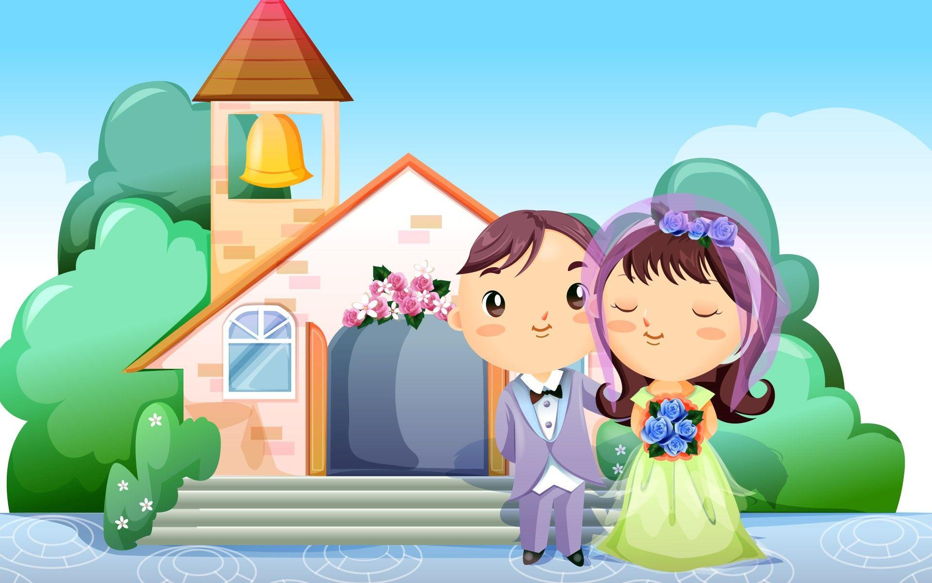 1920x1200 cartoon love wallpaper