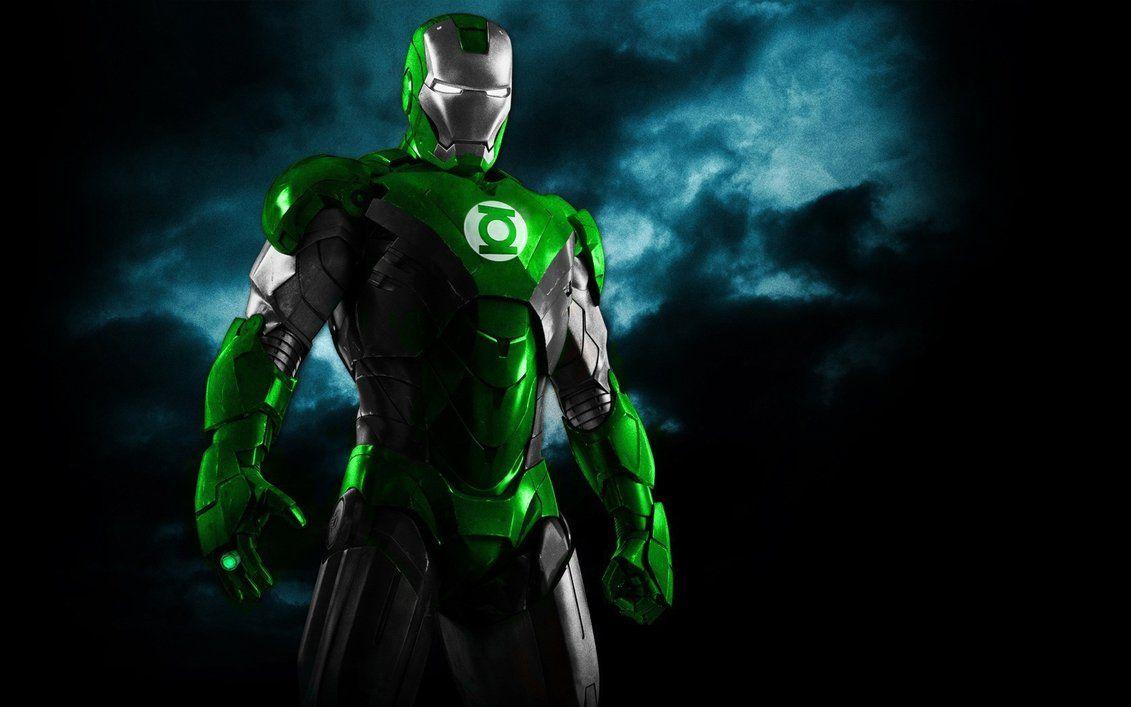 1131x707 Iron Man Green Lantern Armor
