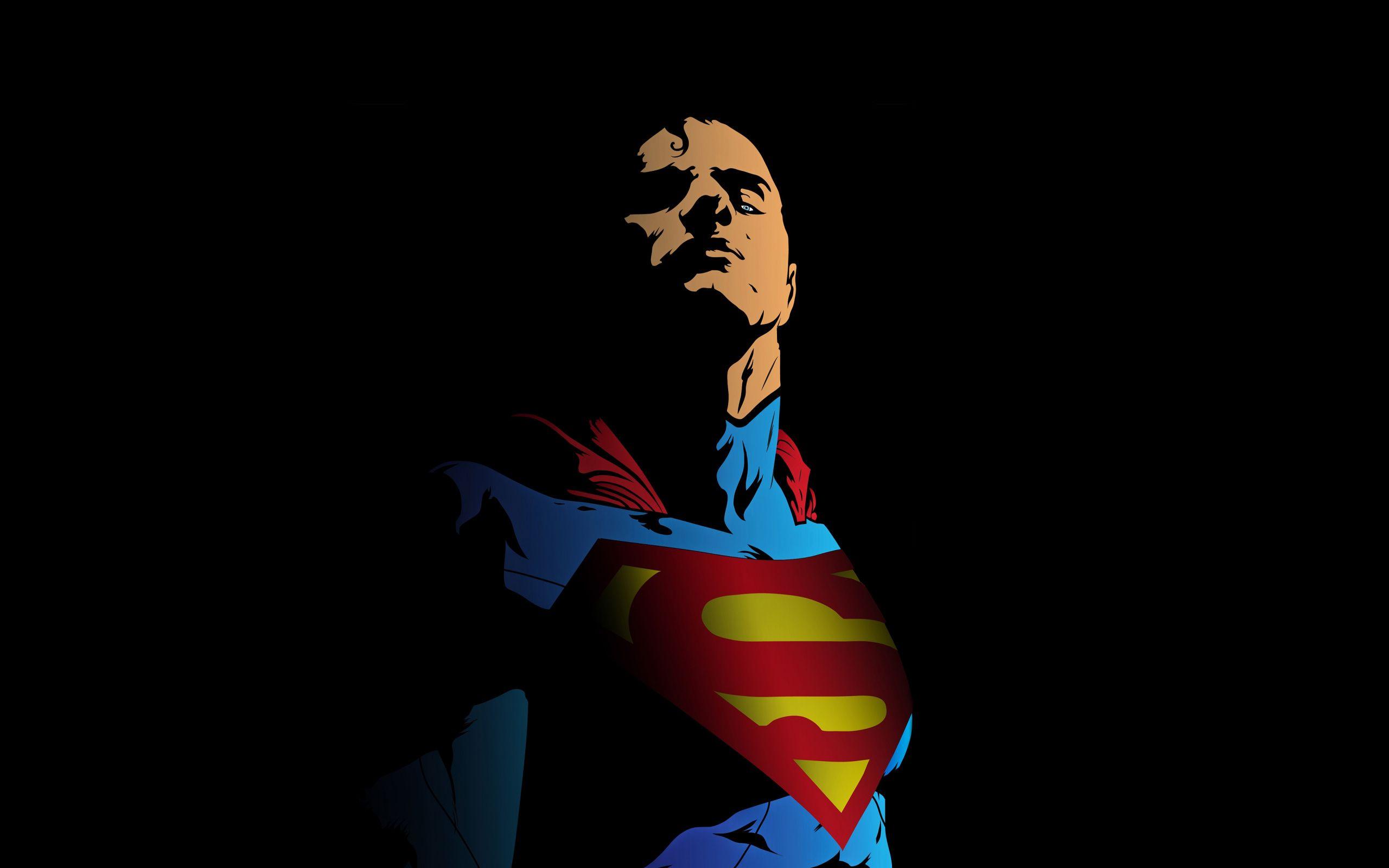 2560x1600 Download Superman, confident, minimal, artwork wallpaper, 2560x Dual Wide, Widescreen 16: Widescreen