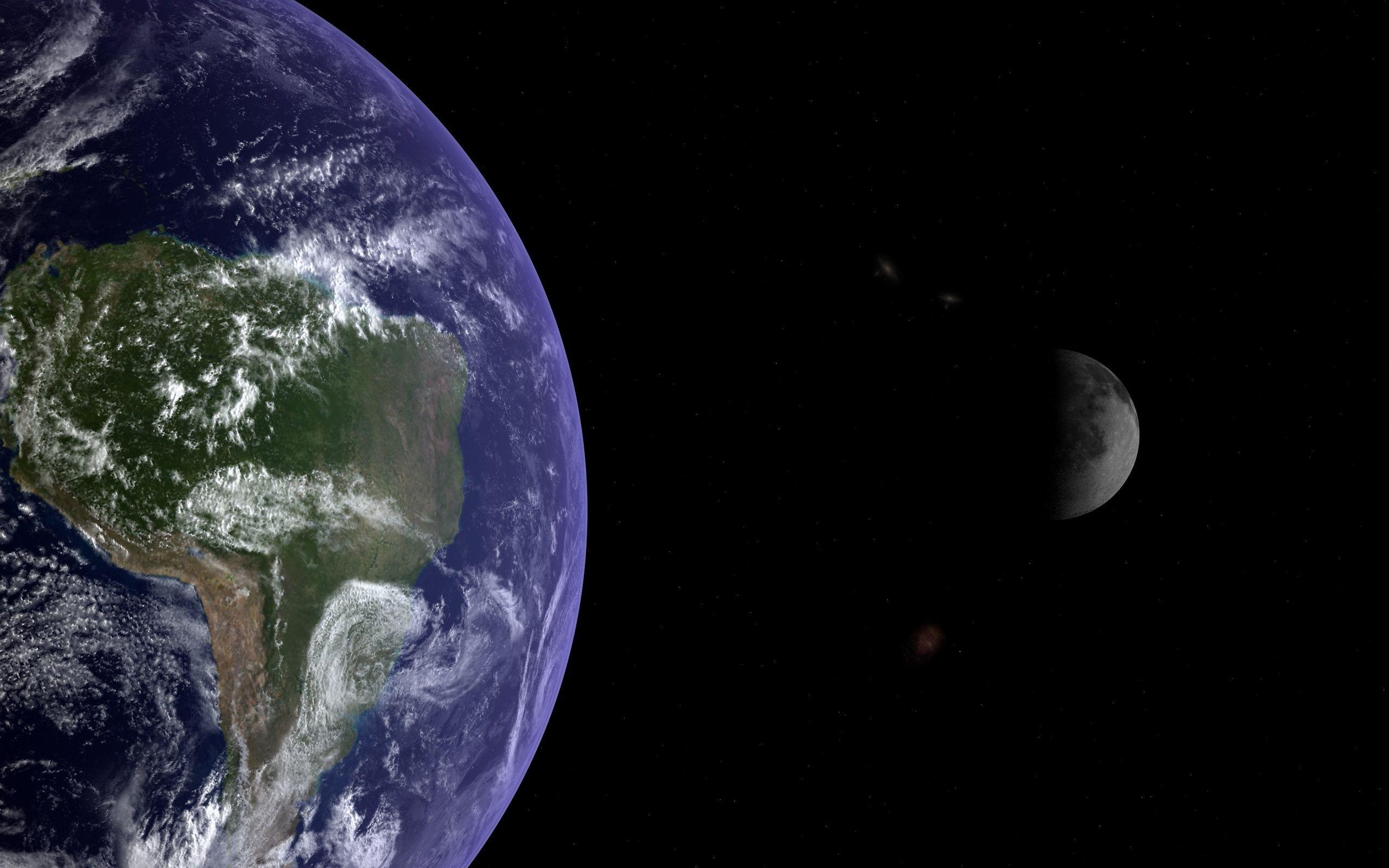 2560x1600 earth moon desktop PC and Mac wallpaper