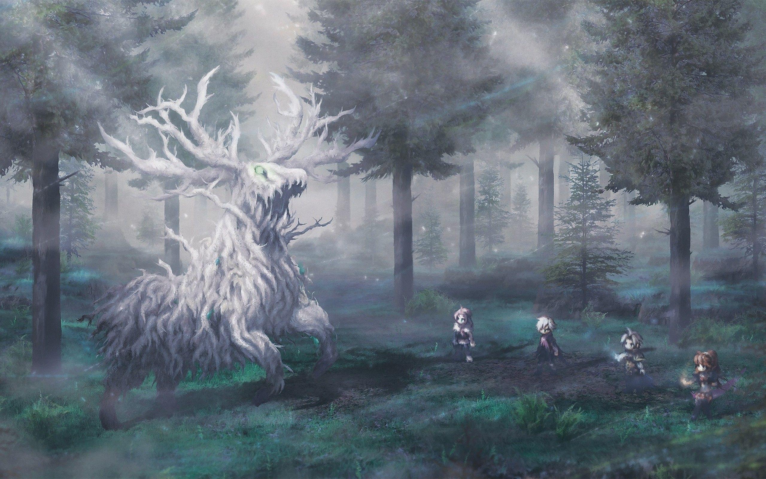 2560x1600 Download 2560x1600 Octopath Traveler, Forest, Rpg Games Wallpaper for MacBook Pro 13 inch