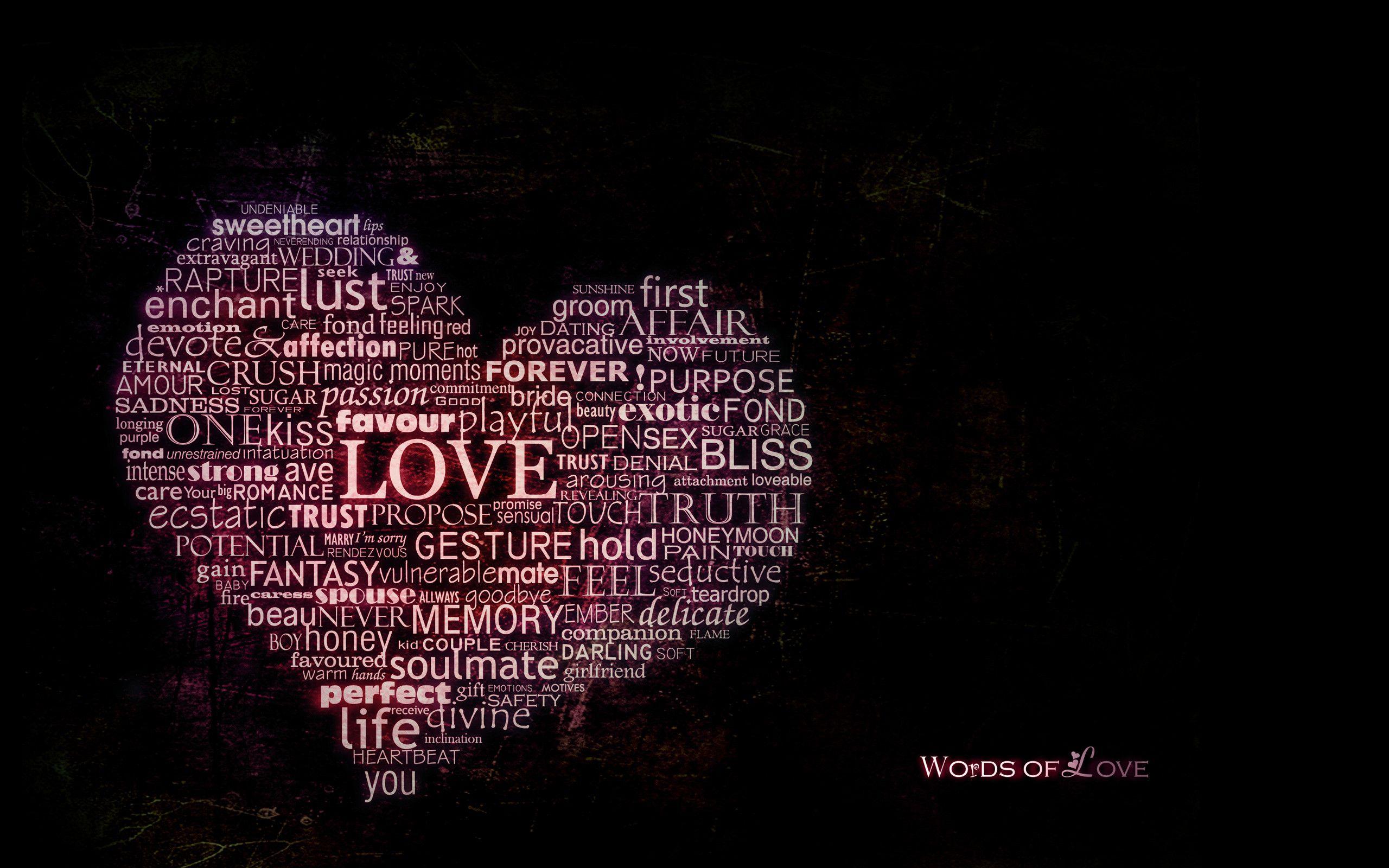 2560x1600 Love Word Wallpaper