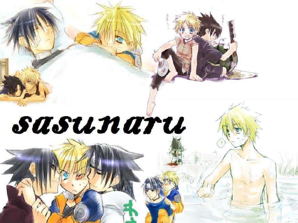 1024x768 SasuNaru Wallpaper