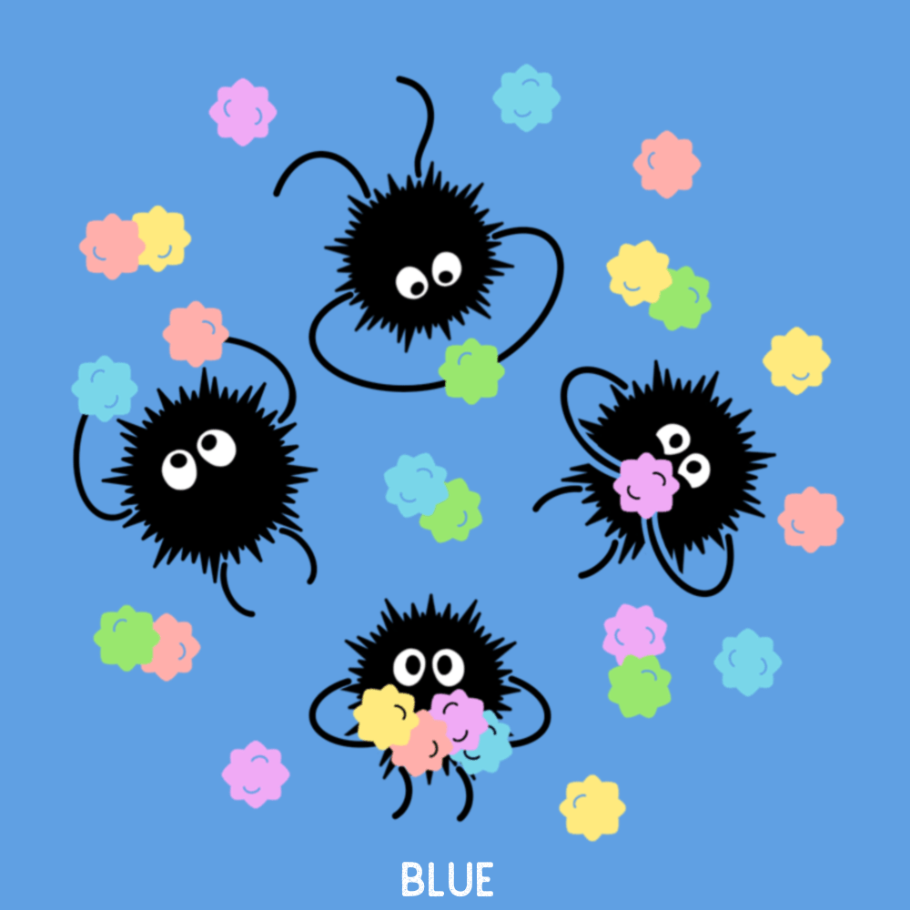 1000x1000 Soot Sprites & Konpeito Embroidered Beret!