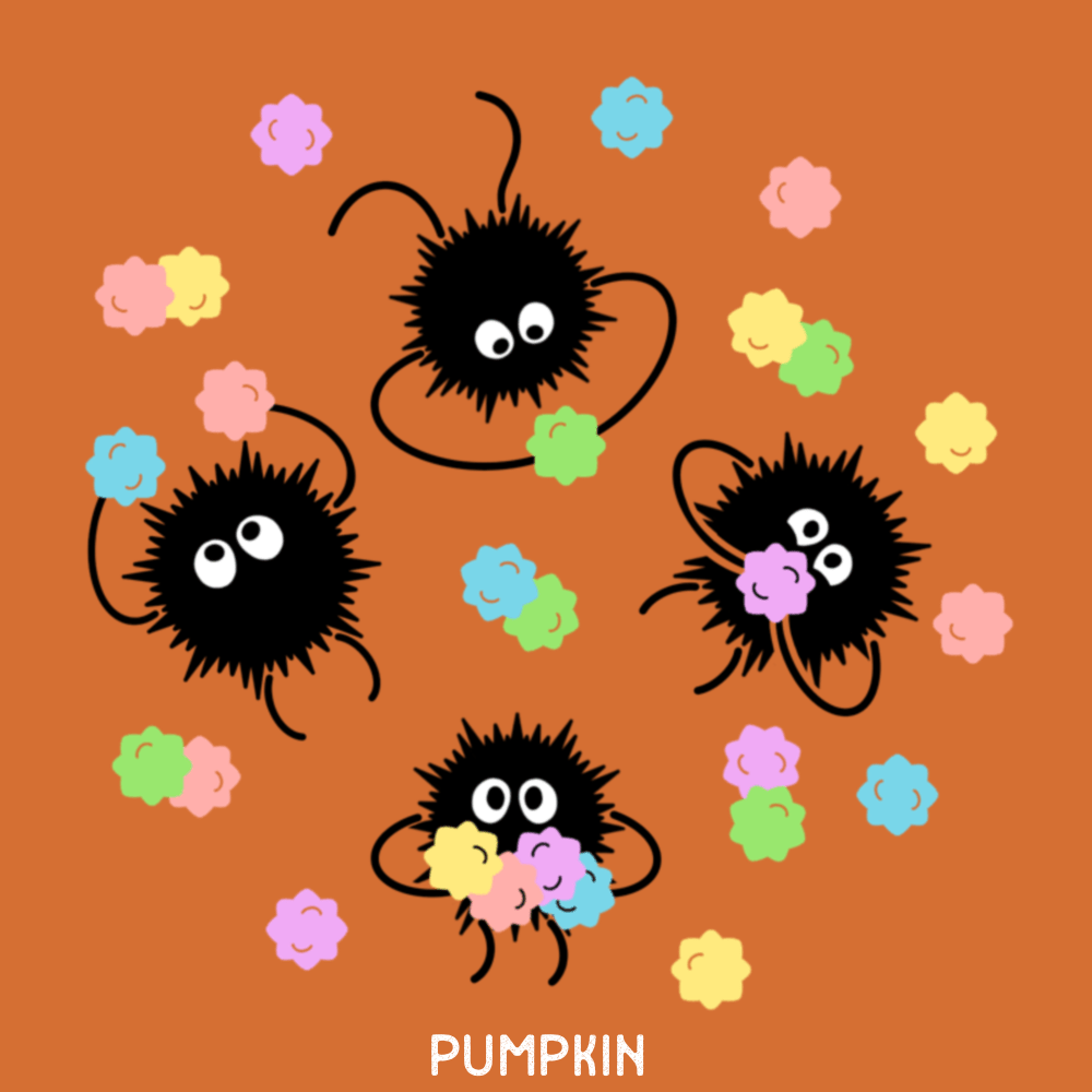 1000x1000 Soot Sprites & Konpeito Embroidered Beret!