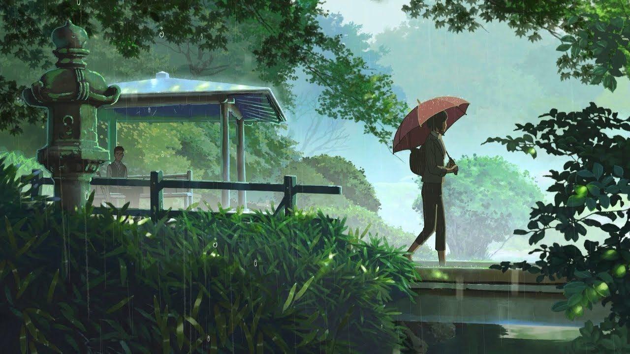 1280x720 Peaceful Piano & Soft Rain Sleep Music, A Bitter Rain. Garden of words, HD anime wallpaper, Anime wallpaper download