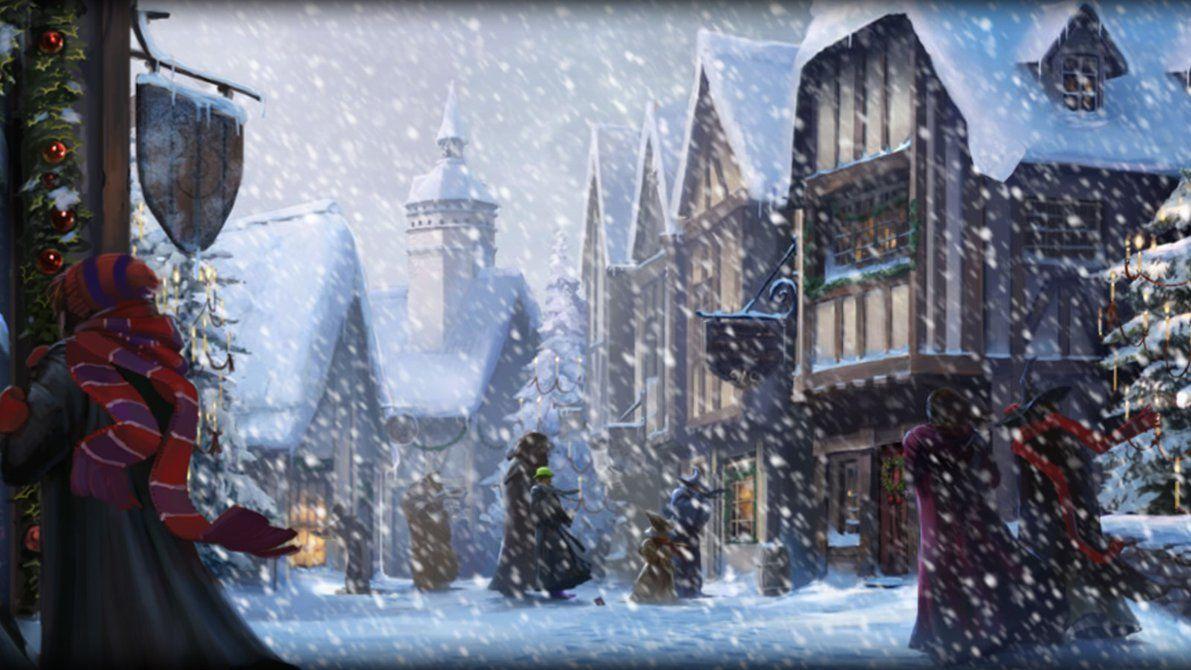 1191x670 Aesthetic Christmas Harry Potter Wallpaper