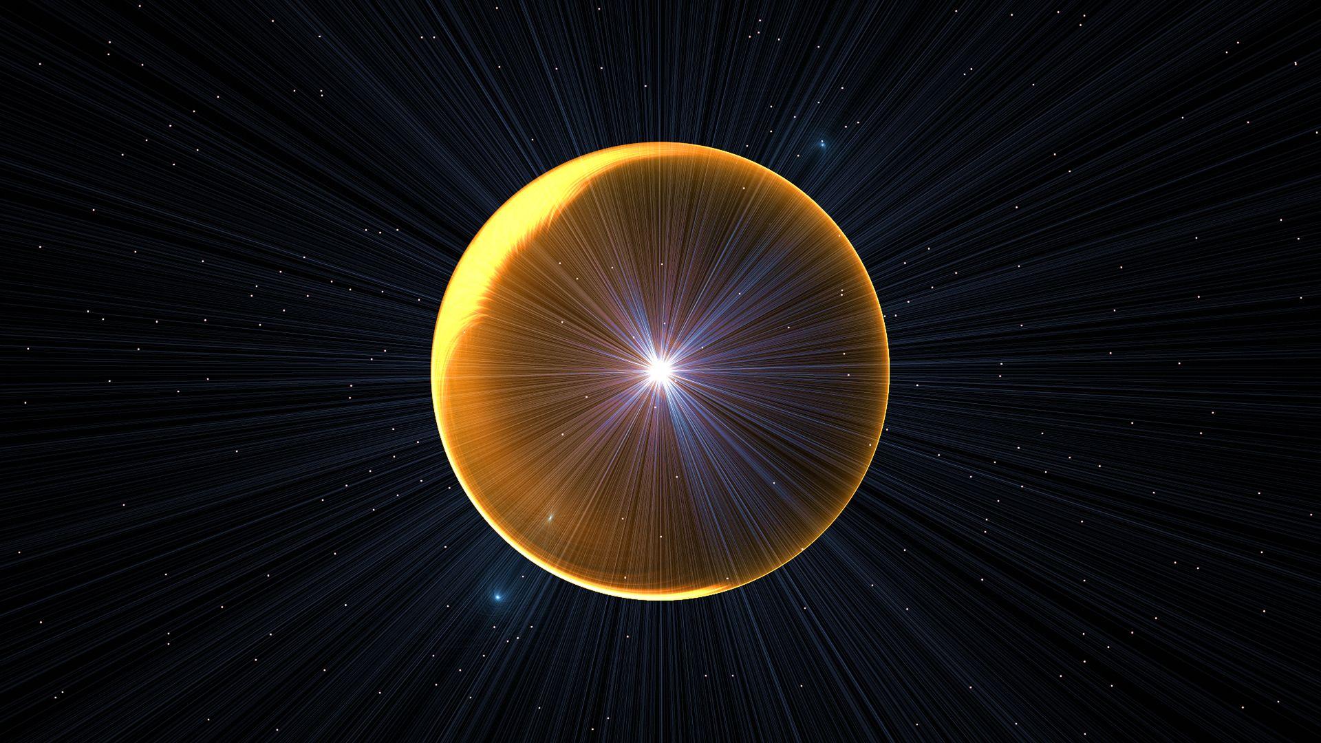1920x1080 Yellow Blue Fractal Gold Laptop Full HD 1080P HD 4k Wallpaper, Image, Background, Photo and Picture