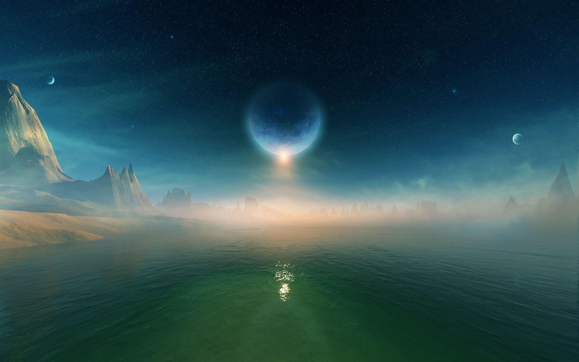 1920x1200 Apple, background, dark, eclipse, ground, back, wallpaper, abstract